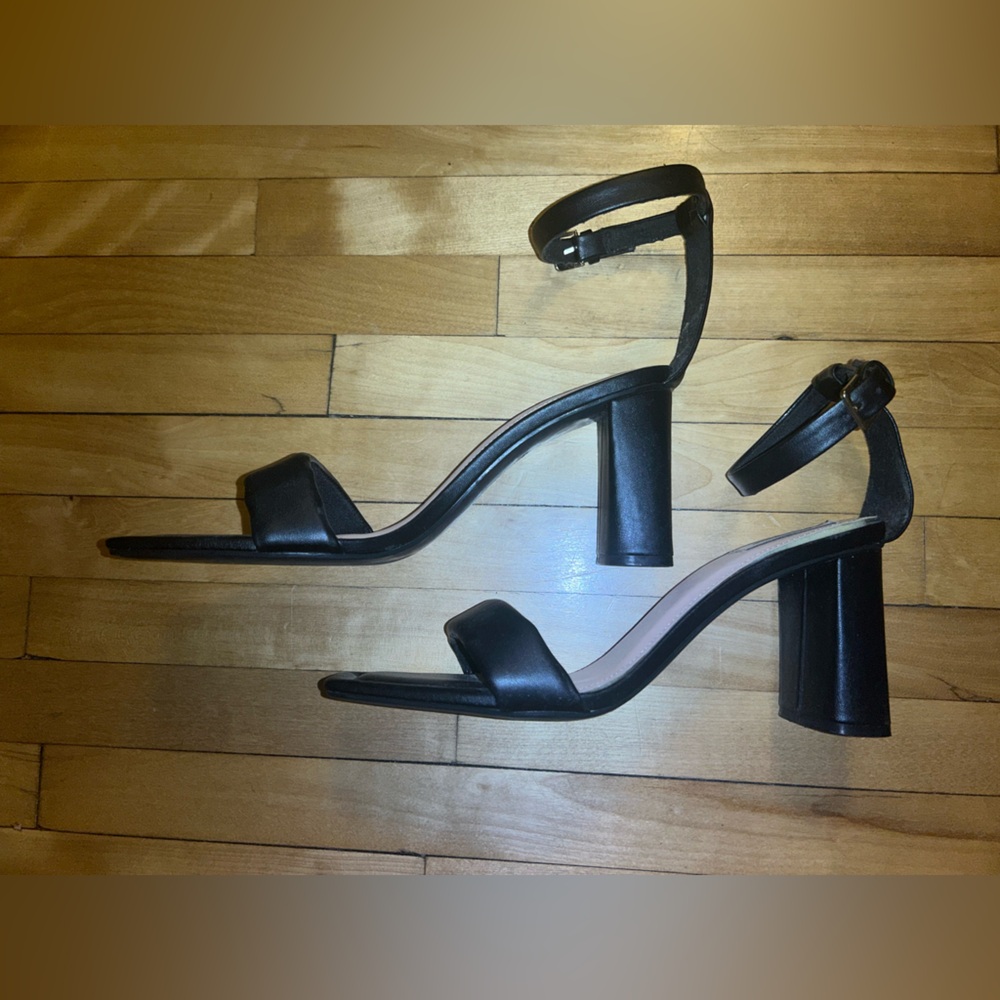 Stradivarius Black Heeled Sandals